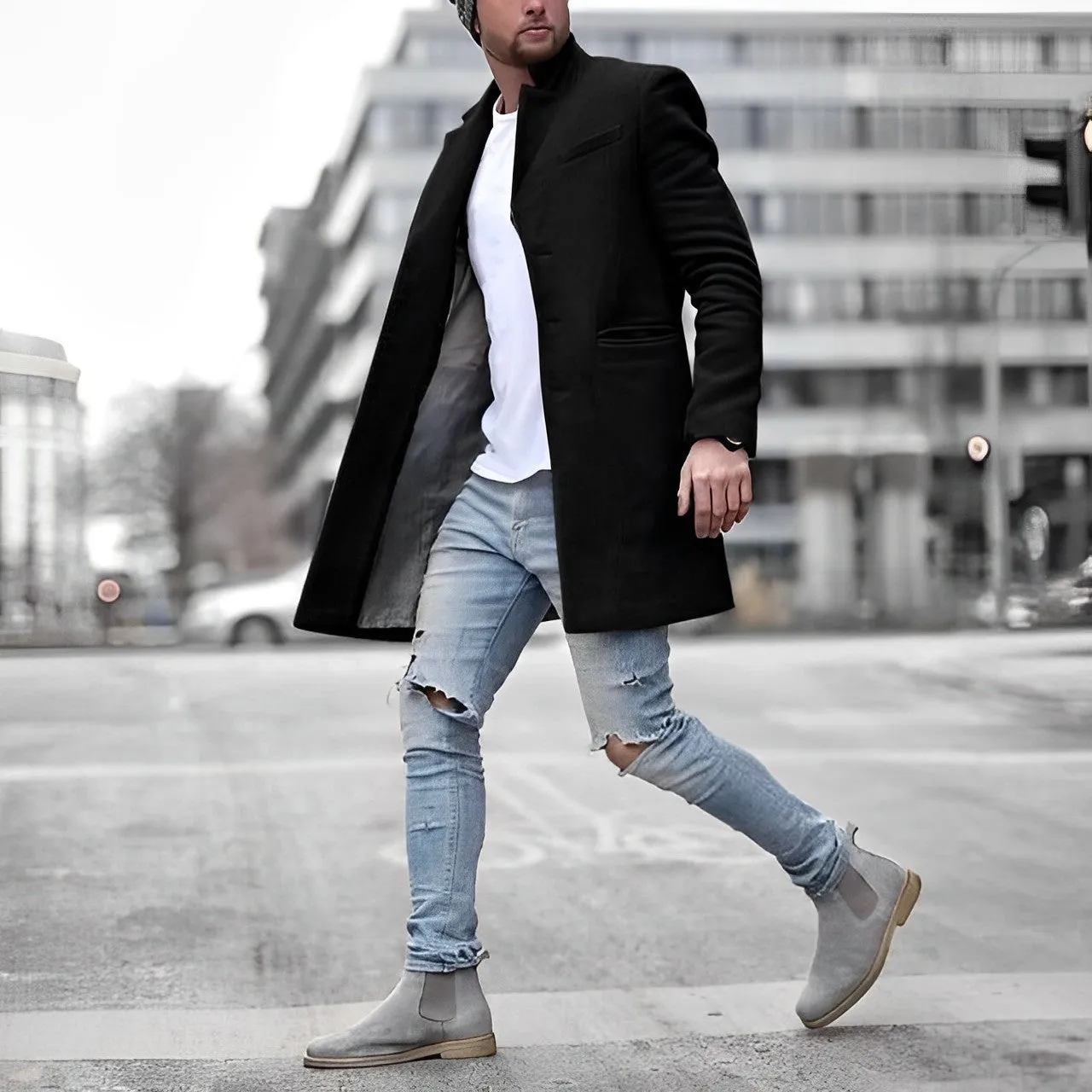 Stilvoll durch den Tag: Fabrizio's Wetterfester Herrenmantel