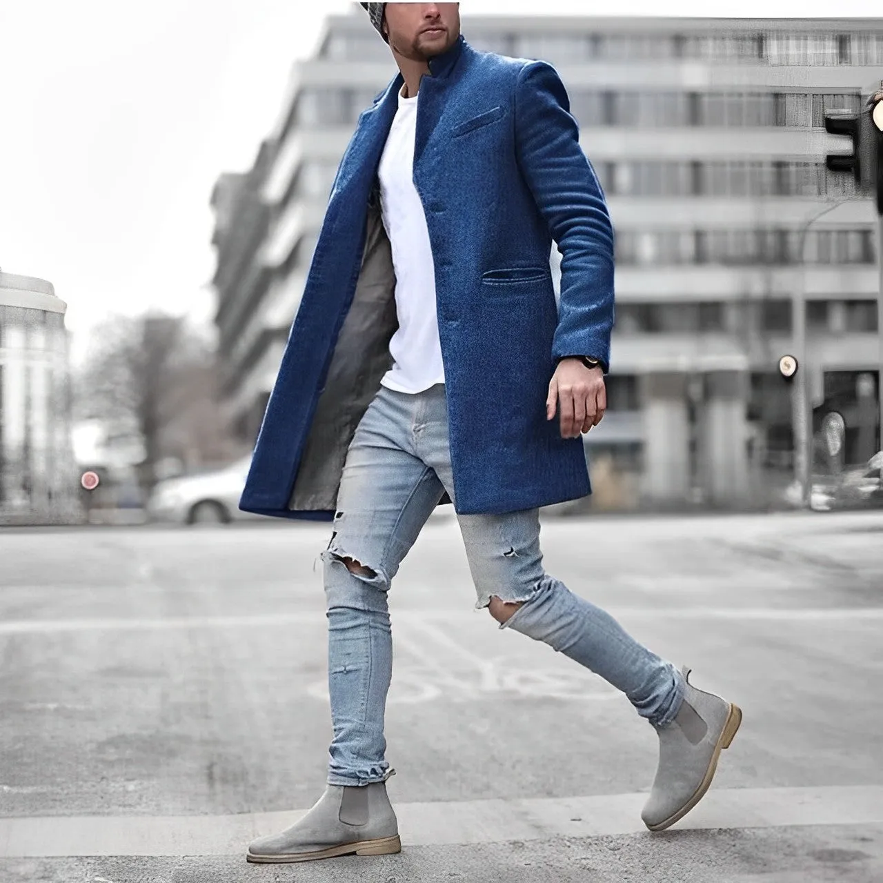 Stilvoll durch den Tag: Fabrizio's Wetterfester Herrenmantel