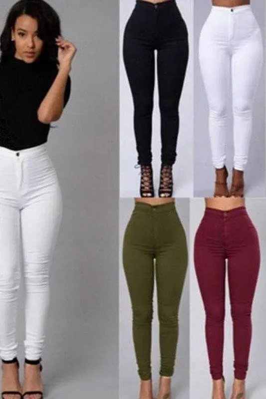 stretch jeans in 6 colors