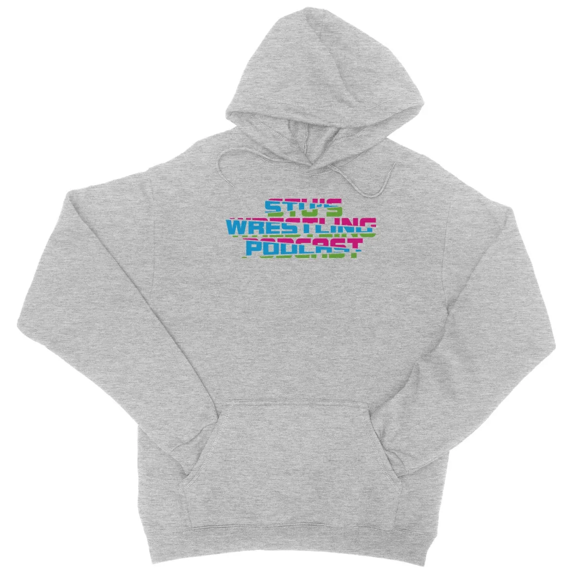 Stu's Wrestling Podcast Logo College Hoodie