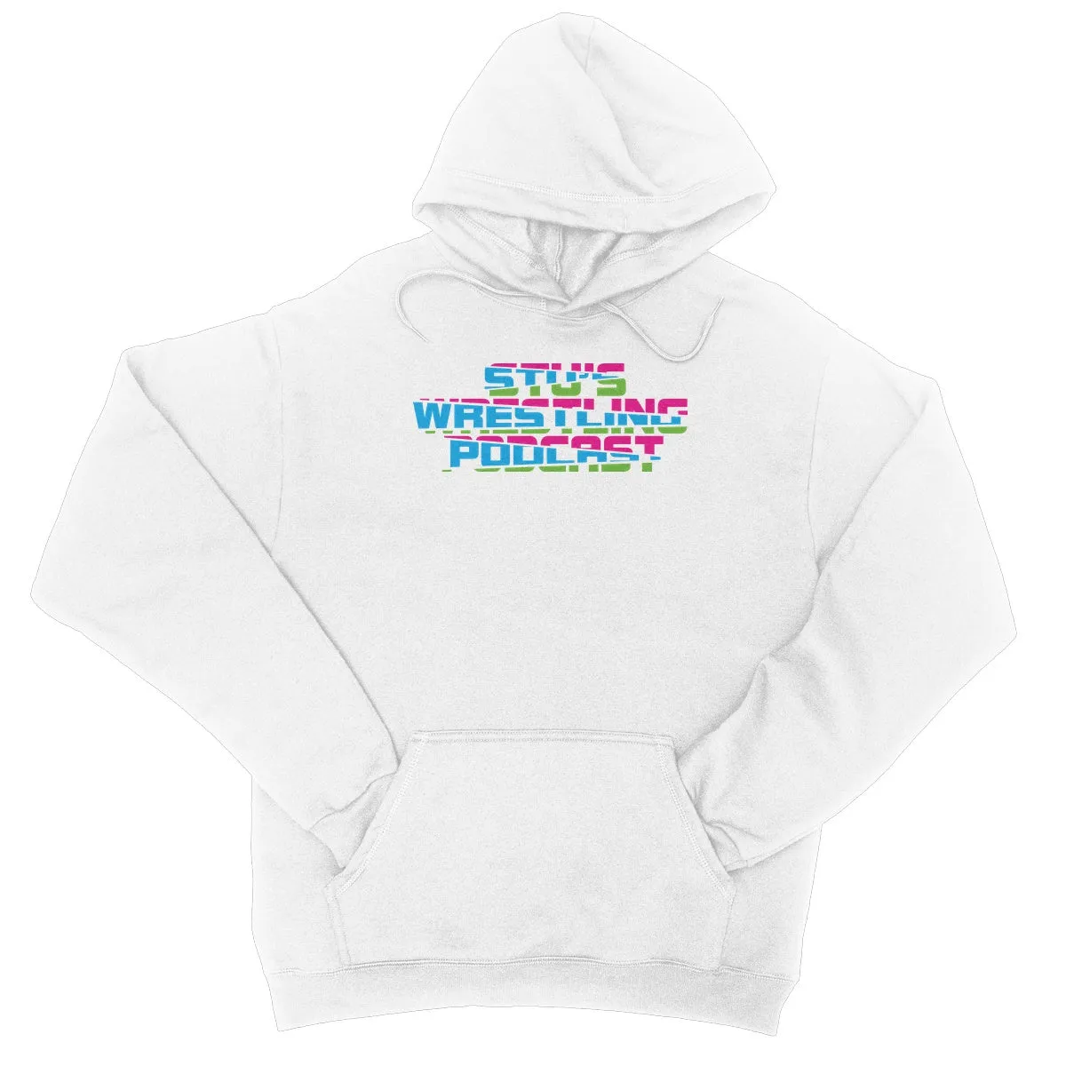 Stu's Wrestling Podcast Logo College Hoodie