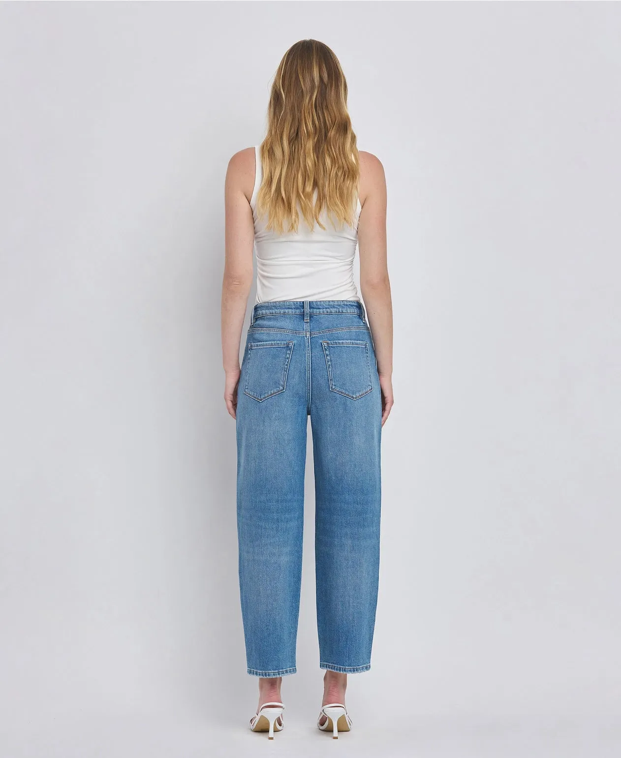 Super High Rise Barrel Leg Jeans