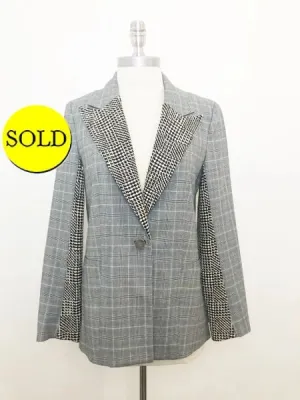 Tanya Taylor Check Blazer Size 2