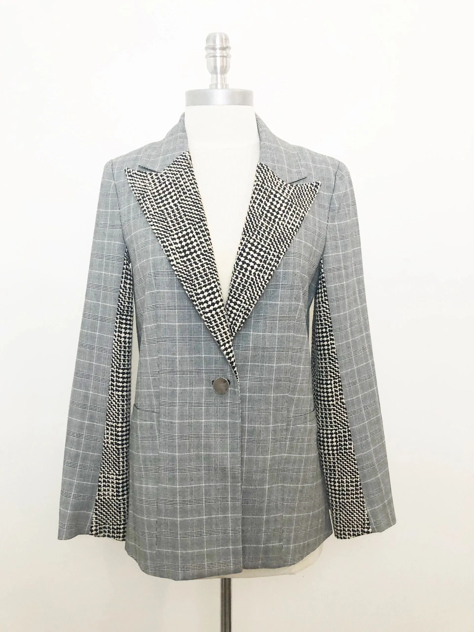 Tanya Taylor Check Blazer Size 2