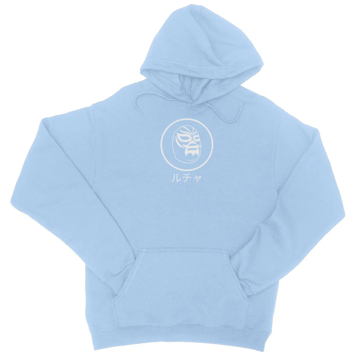 Thirteen | 10  Lucha Mask White College Hoodie