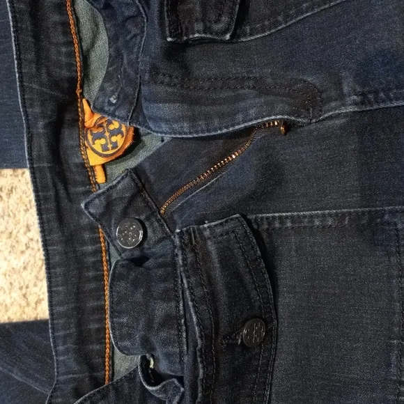 TORY BURCH dark blue 29 stretch jeans