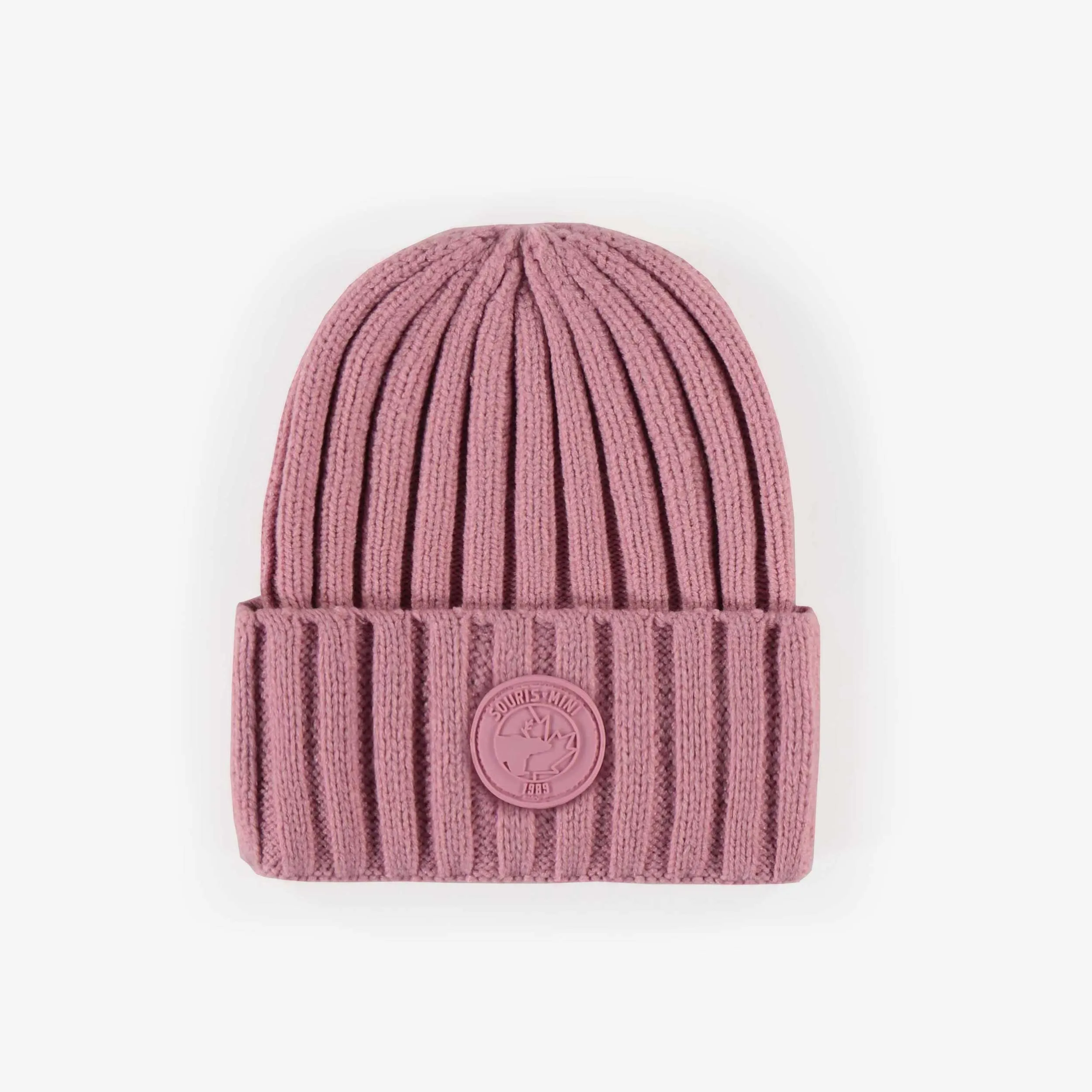 Tuque de maille rose, bébé || Pink knitted toque, baby
