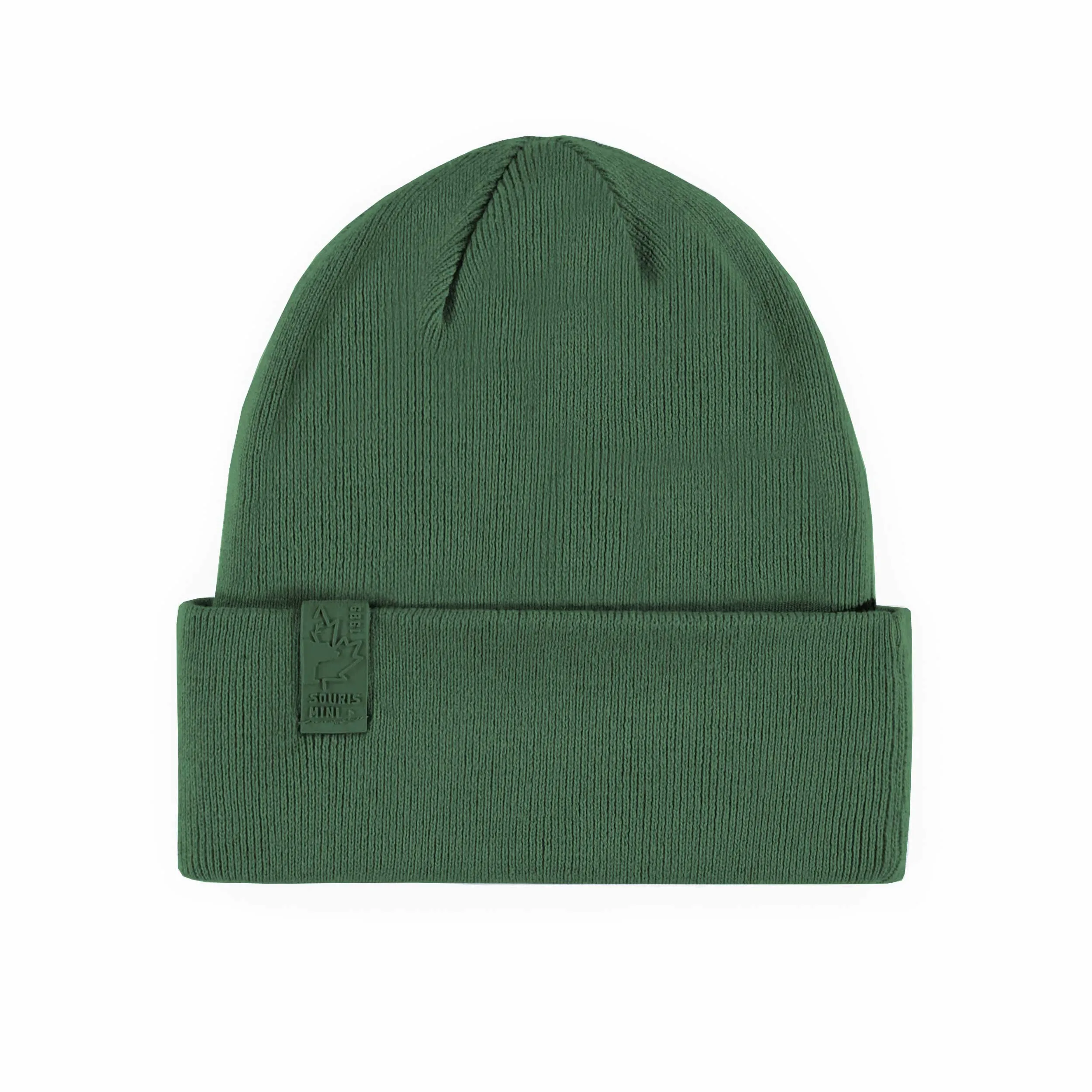 Tuque de maille réversible rose et verte, enfant  || Pink and green reversible knitted toque, child