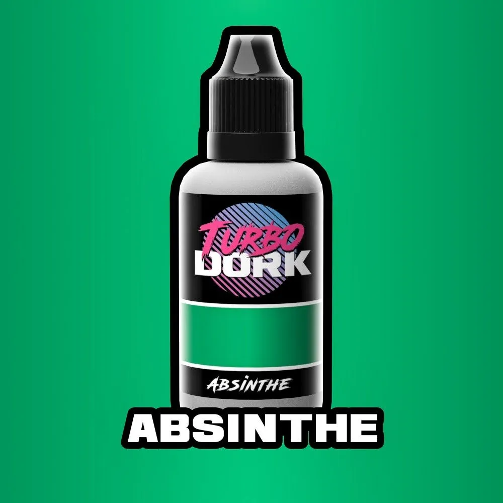 Turbo Dork: Absinthe Metallic Acrylic Paint - 20ml Bottle
