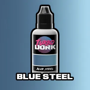 Turbo Dork: Blue Steel Metallic Acrylic Paint - 20ml Bottle