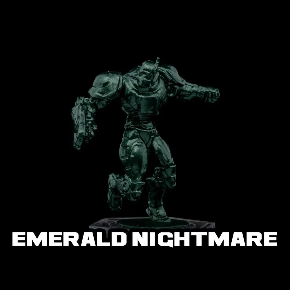 Turbo Dork: Emerald Nightmare Metallic Acrylic Paint - 20ml Bottle