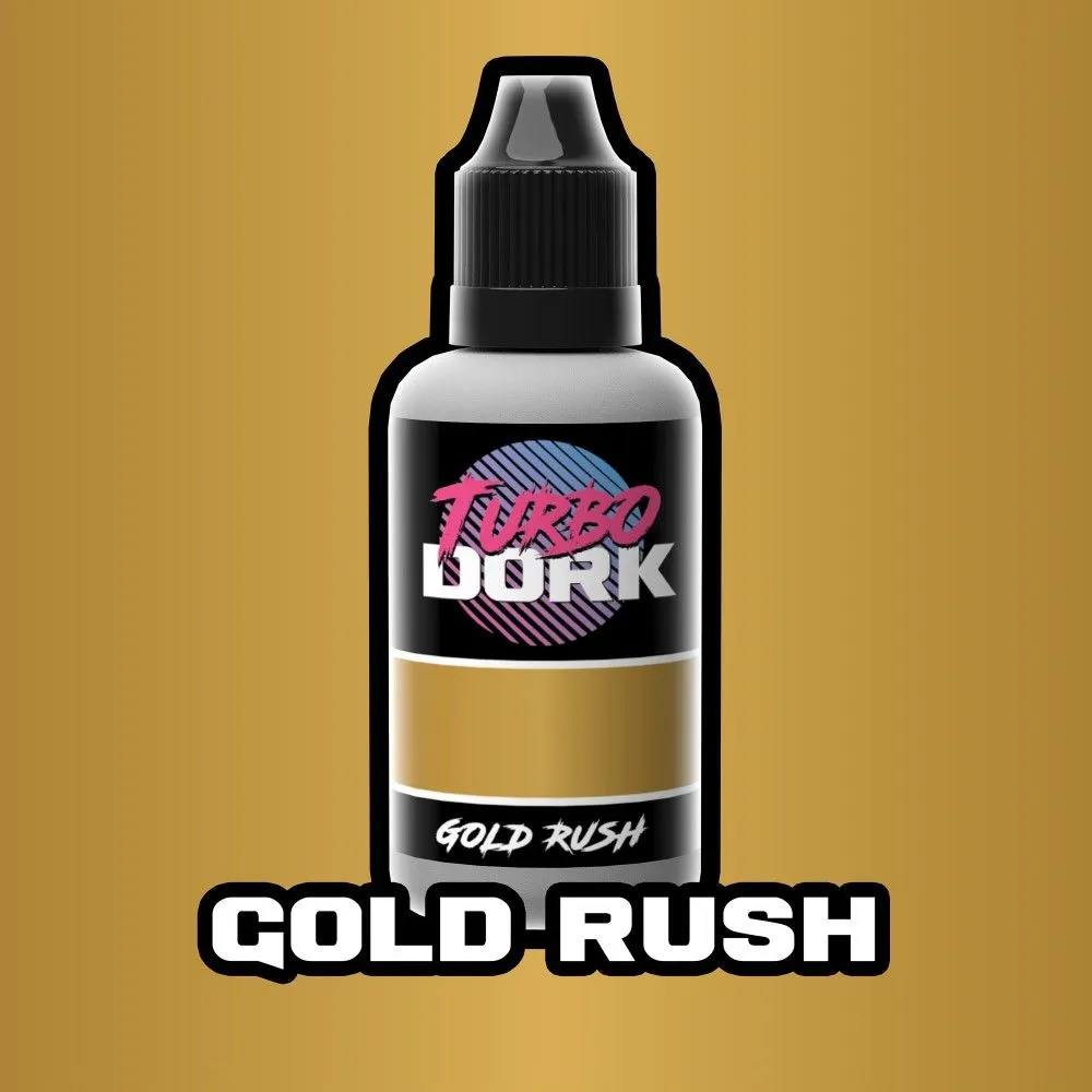 Turbo Dork: Gold Rush Metallic Acrylic Paint - 20ml Bottle