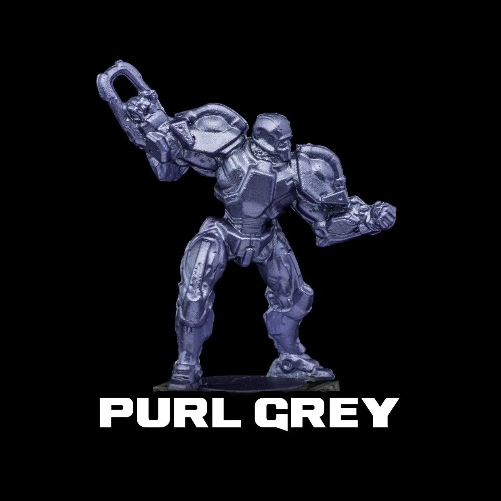 Turbo Dork: Purl Grey Metallic Acrylic Paint - 20ml Bottle
