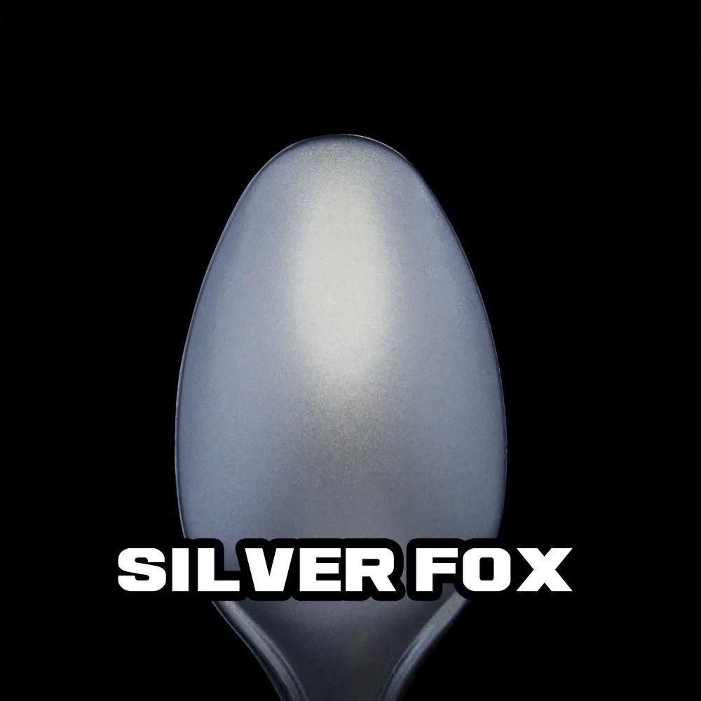 Turbo Dork: Silver Fox Metallic Acrylic Paint - 20ml Bottle