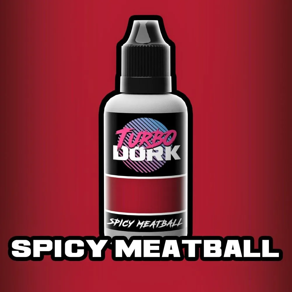 Turbo Dork: Spicy Meatball Metallic Acrylic Paint - 20ml Bottle
