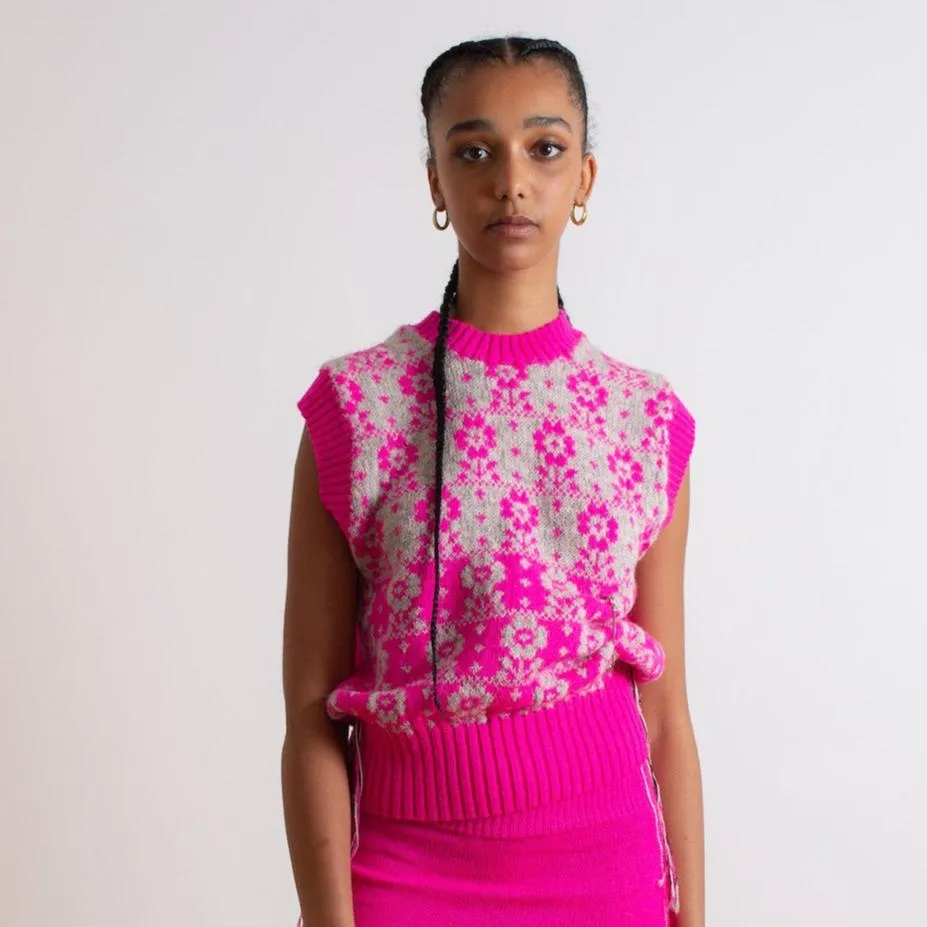 Tyrone - Neon Pink/Light Grey
