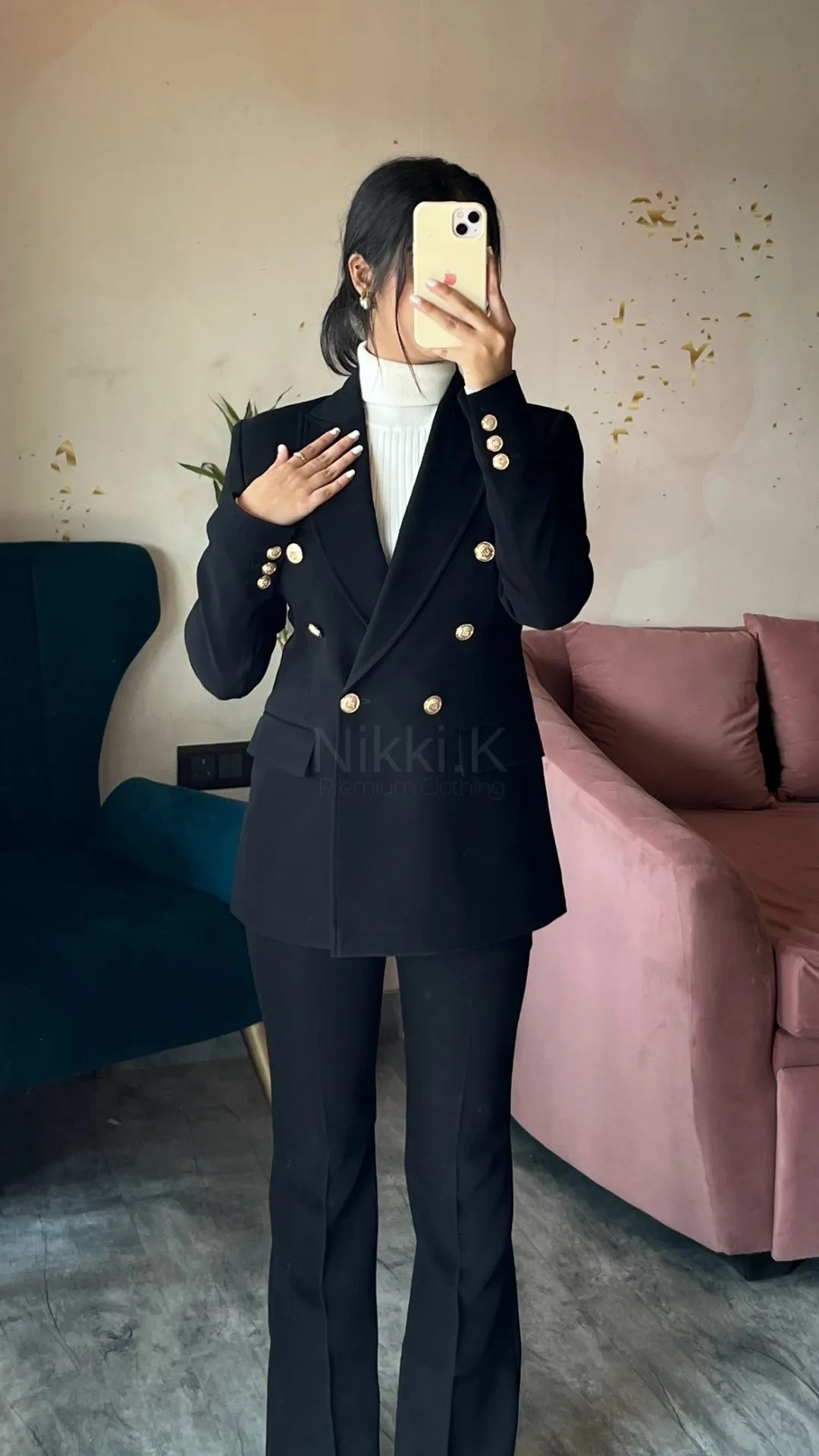 Ultimate Black Blazer   Formal Trouser set (2 Pieces)