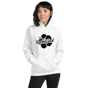 Unisex Hoodie Black Flower