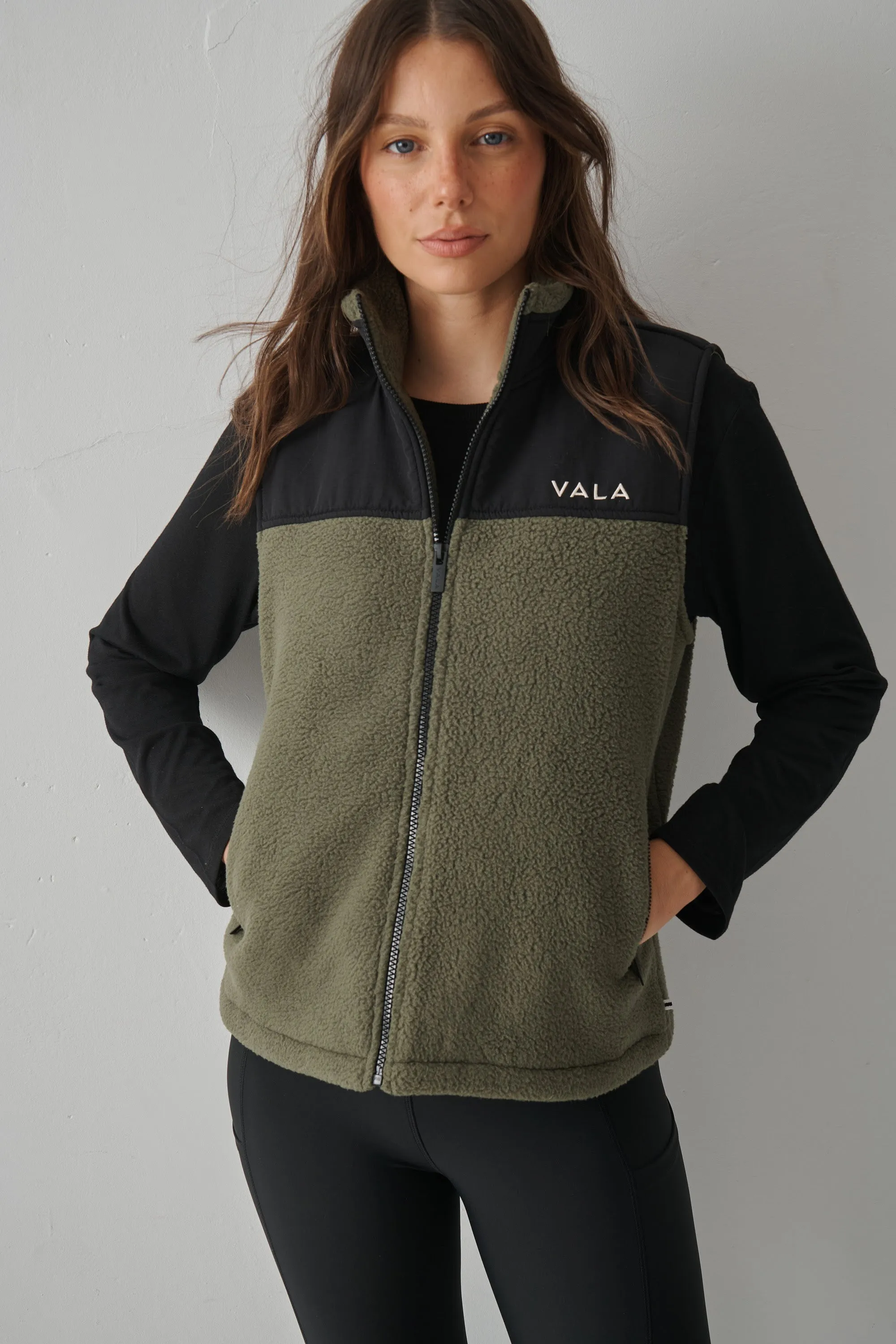 Vala Willa Recycled Fleece Teddy Vest