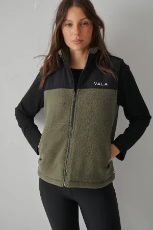 Vala Willa Recycled Fleece Teddy Vest