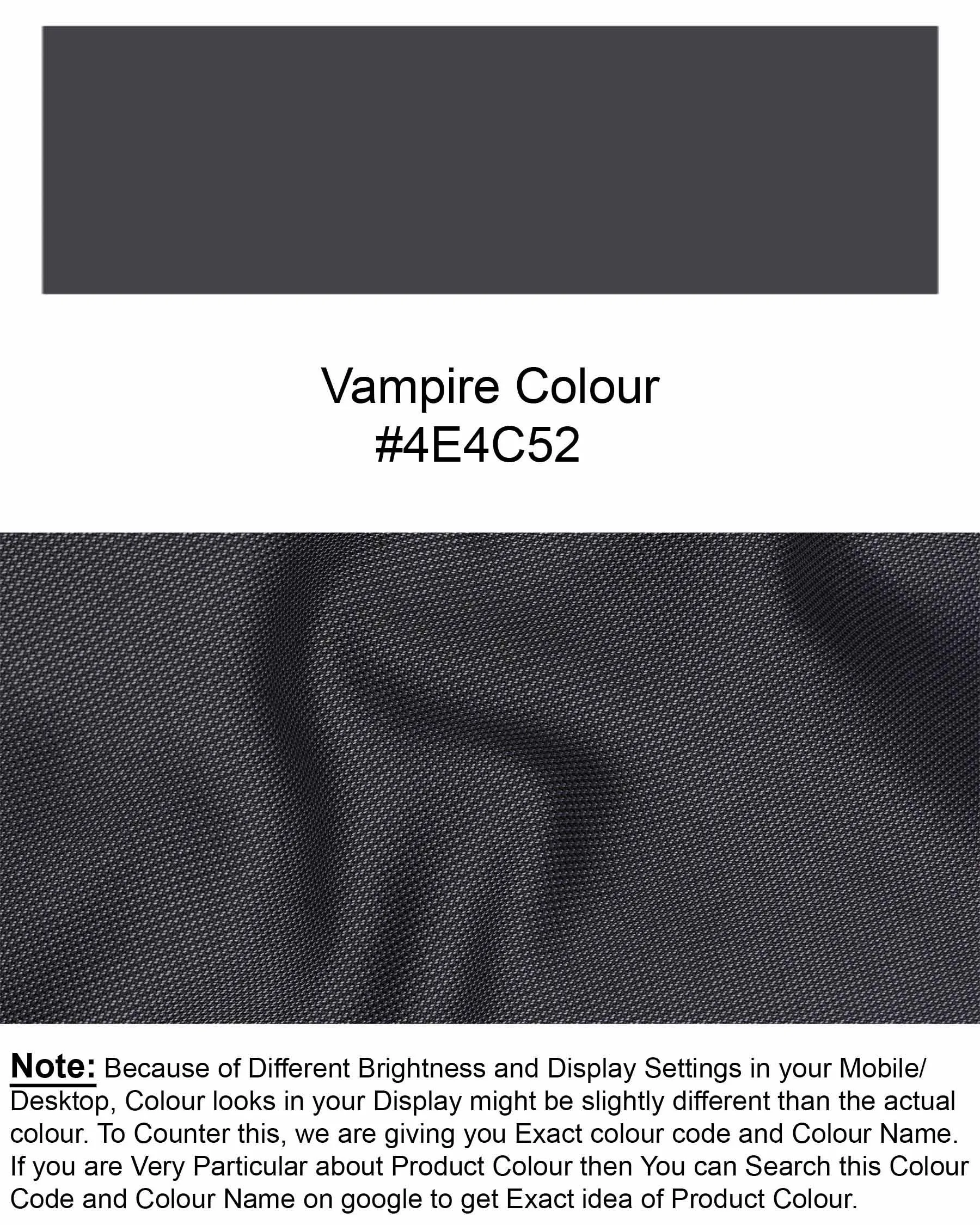 Vampire Gray Single Breasted Blazer