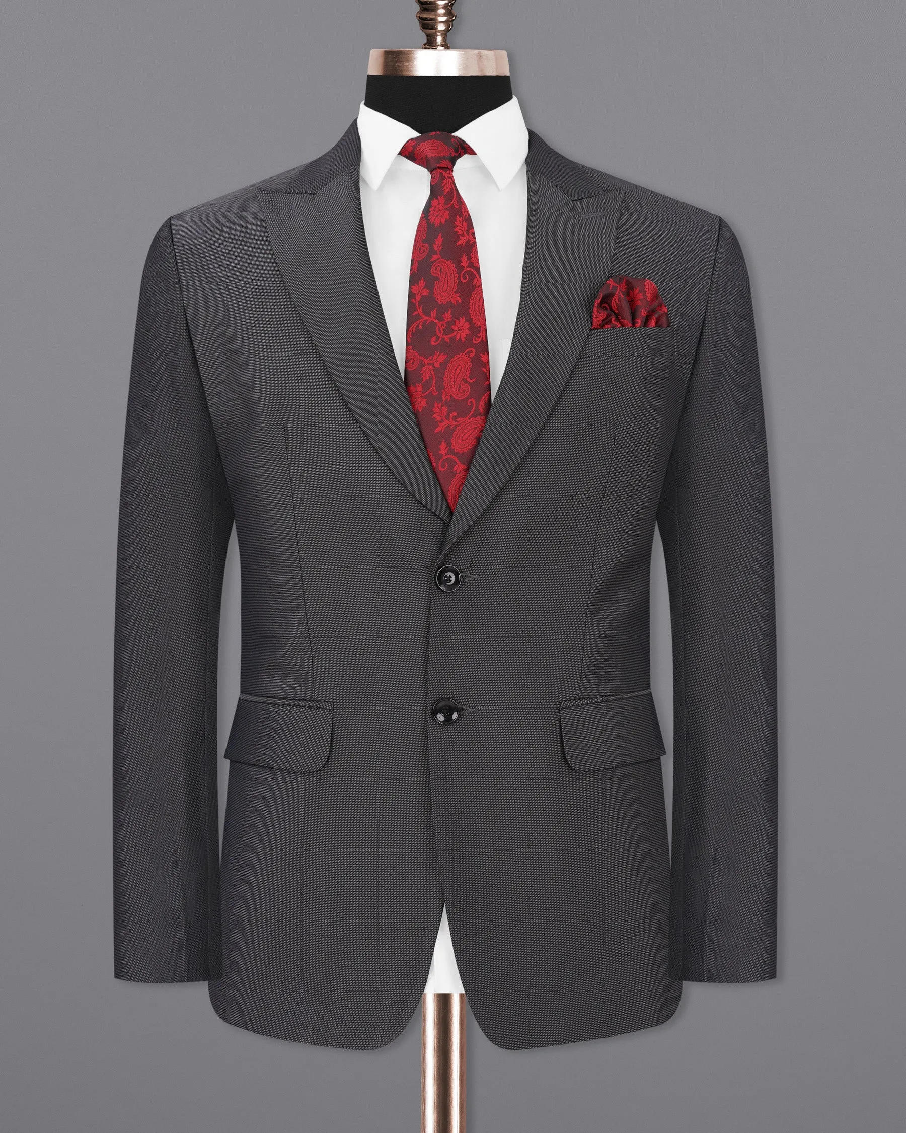Vampire Gray Single Breasted Blazer
