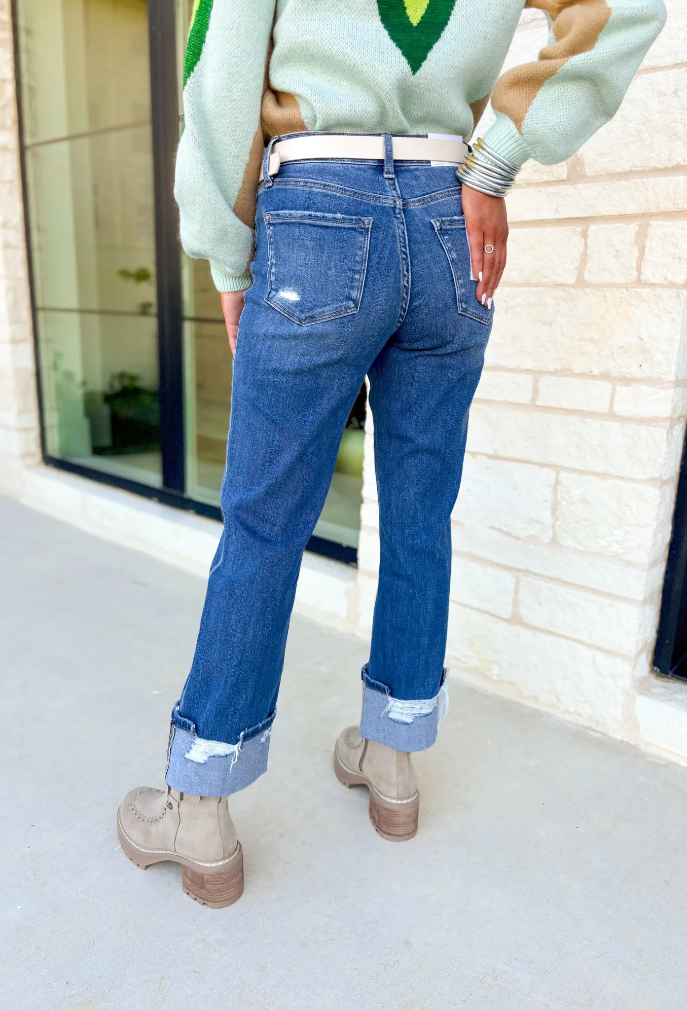 Victoria High-Rise Stretch Straight Jean by Vervet