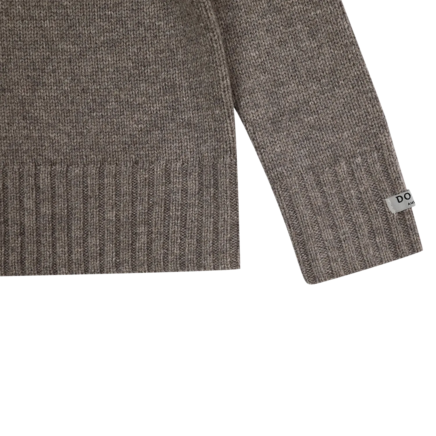 Vilno Merino Wool Sweater | Dark Taupe Melange