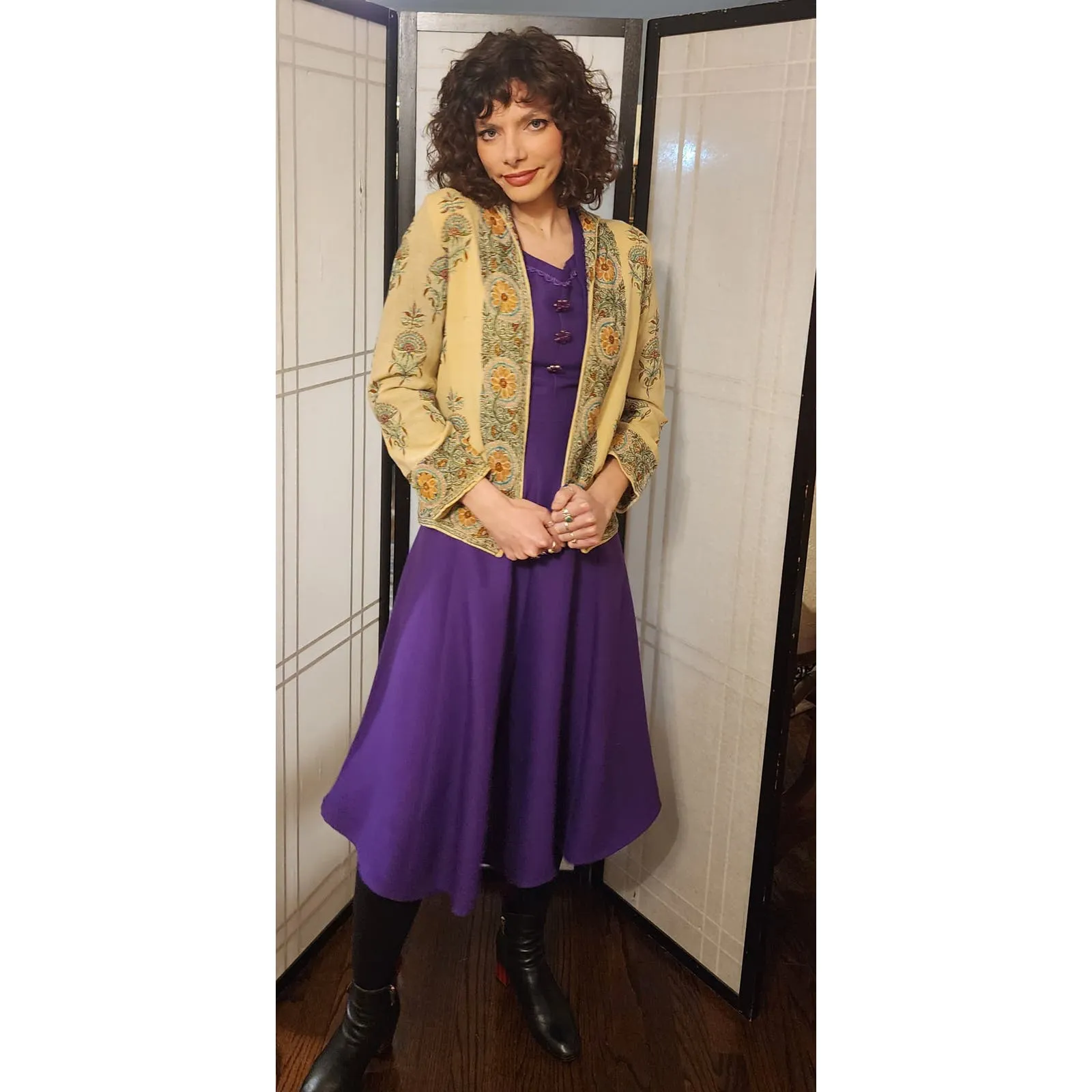 Vintage 20s Embroidered Wool Jacket