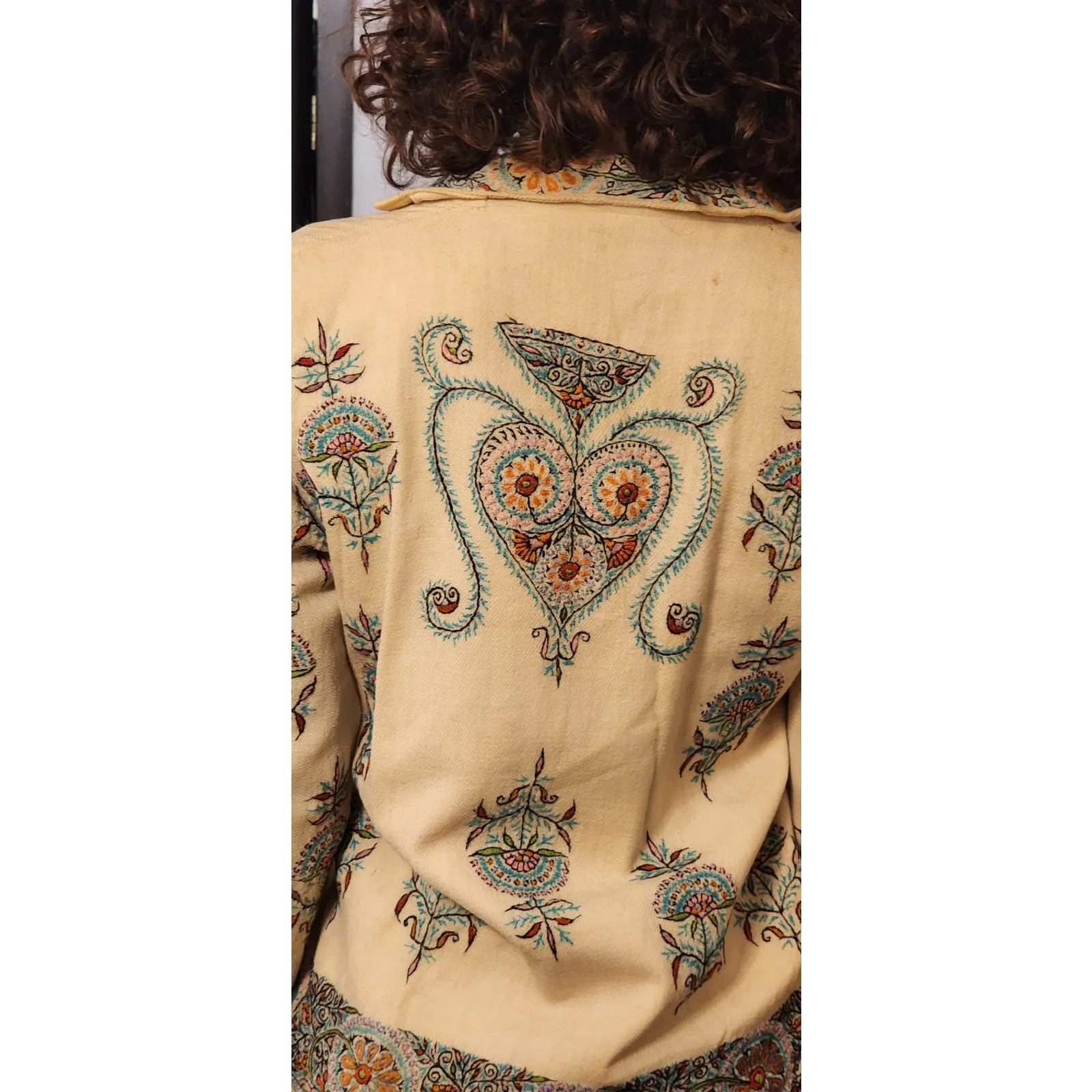 Vintage 20s Embroidered Wool Jacket