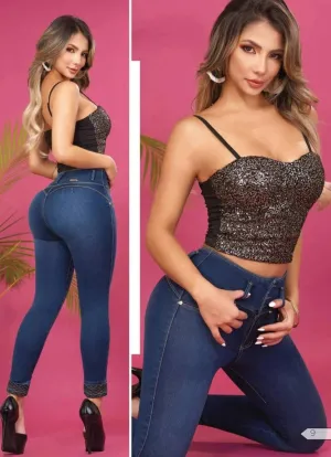 W-143 100%  Authentic Colombian Push Up Jeans