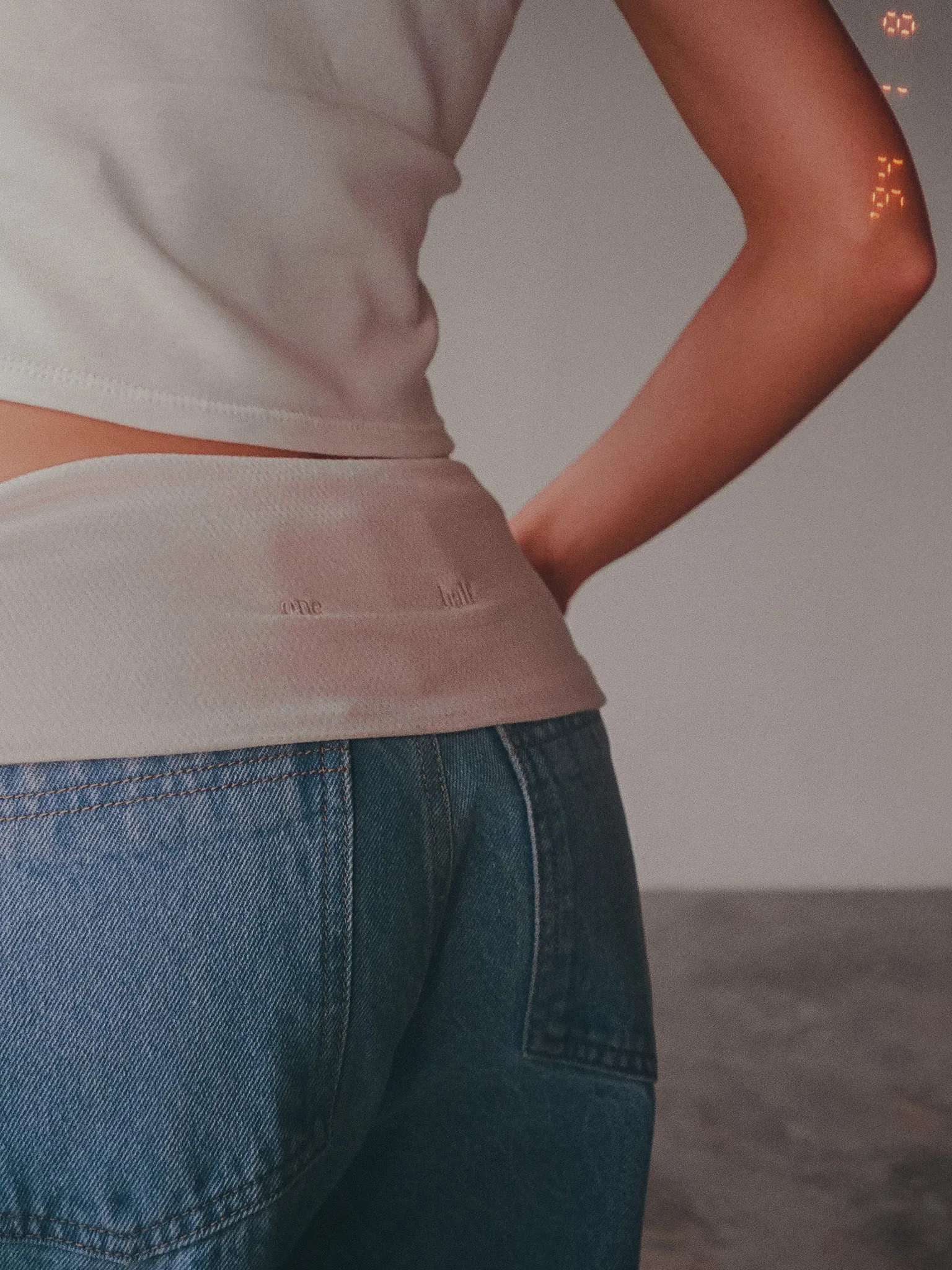 WAISTLESS  JEAN  - LIGHT BLUE