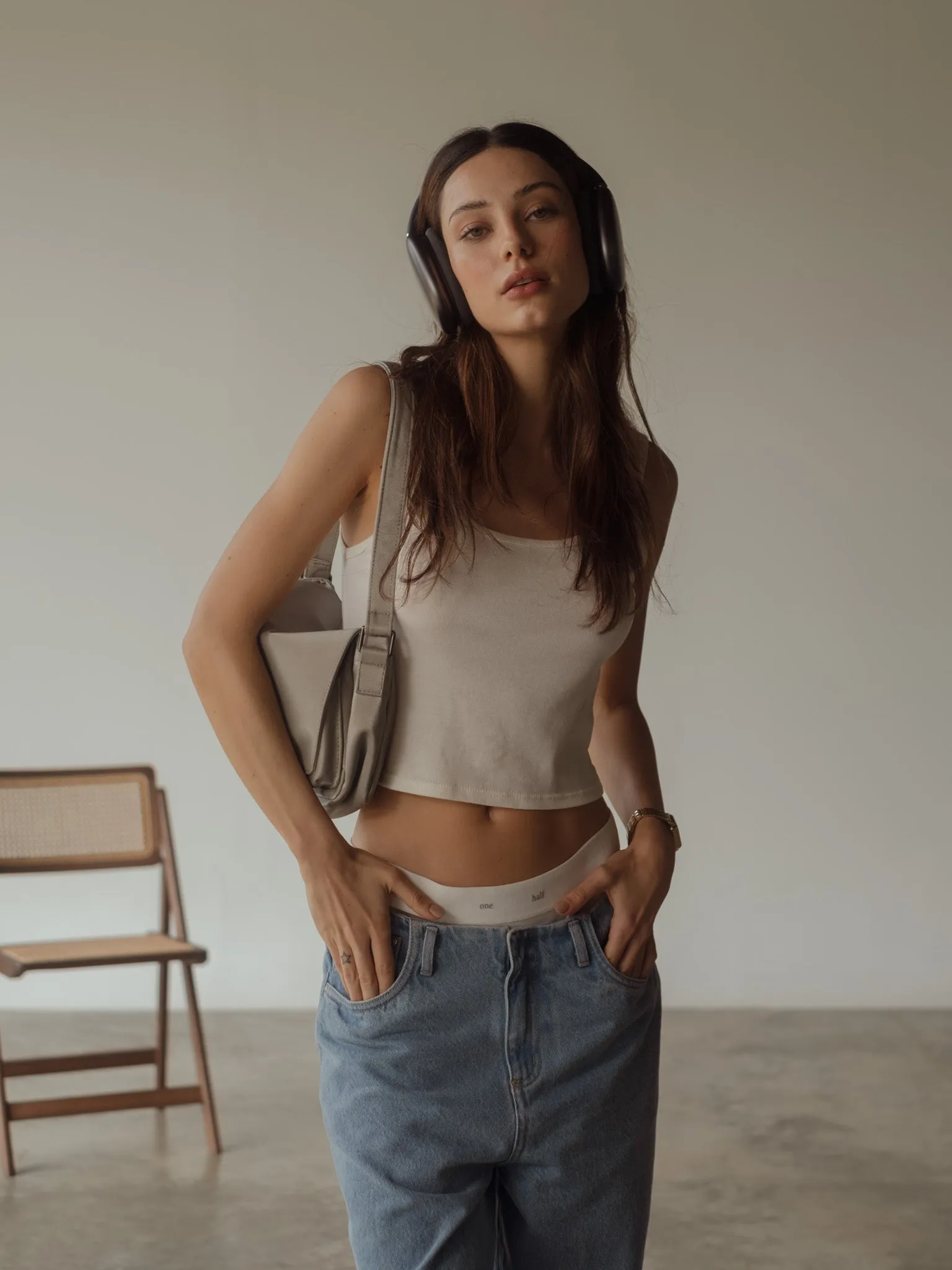 WAISTLESS  JEAN  - LIGHT BLUE