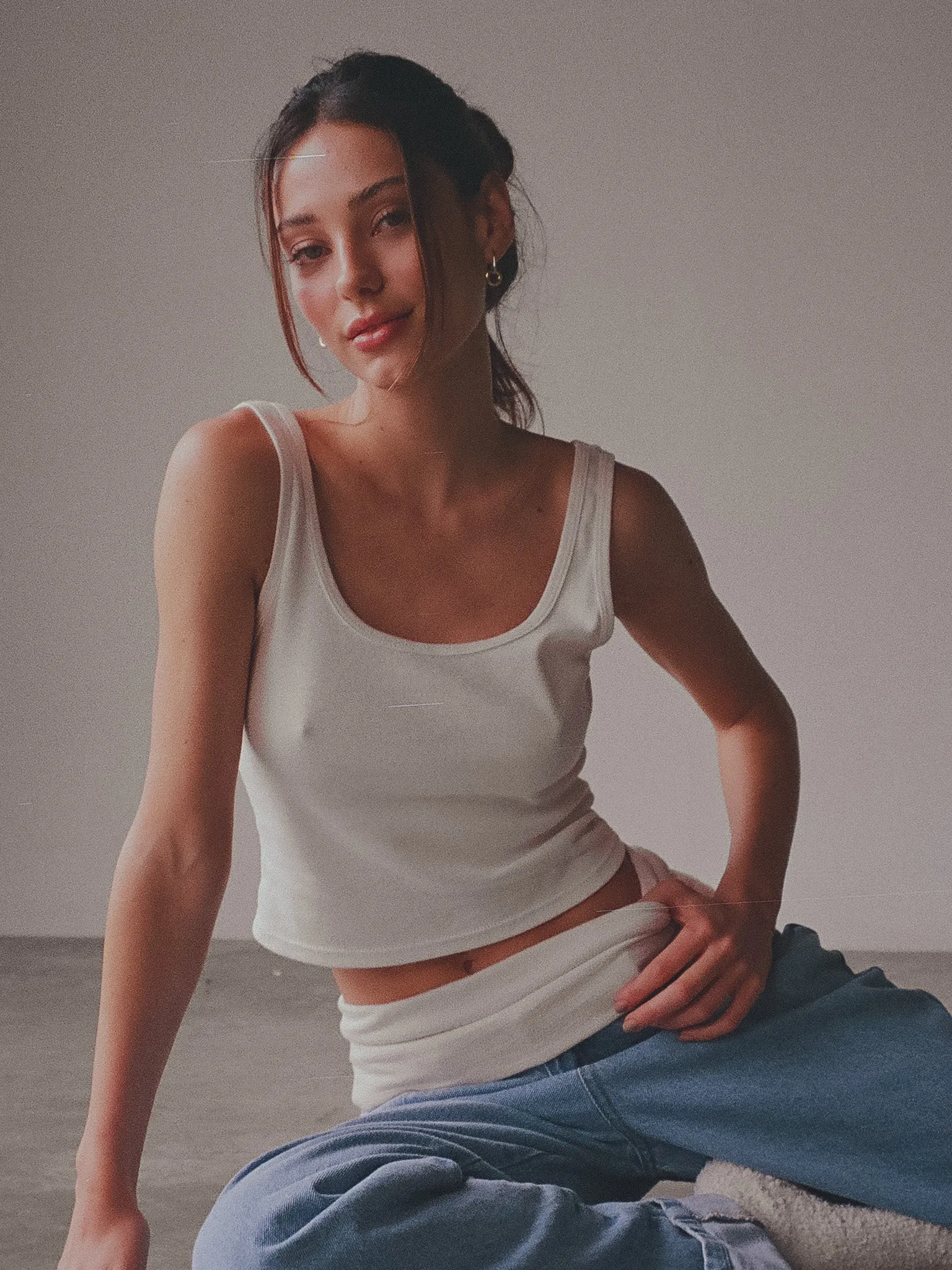 WAISTLESS  JEAN  - LIGHT BLUE