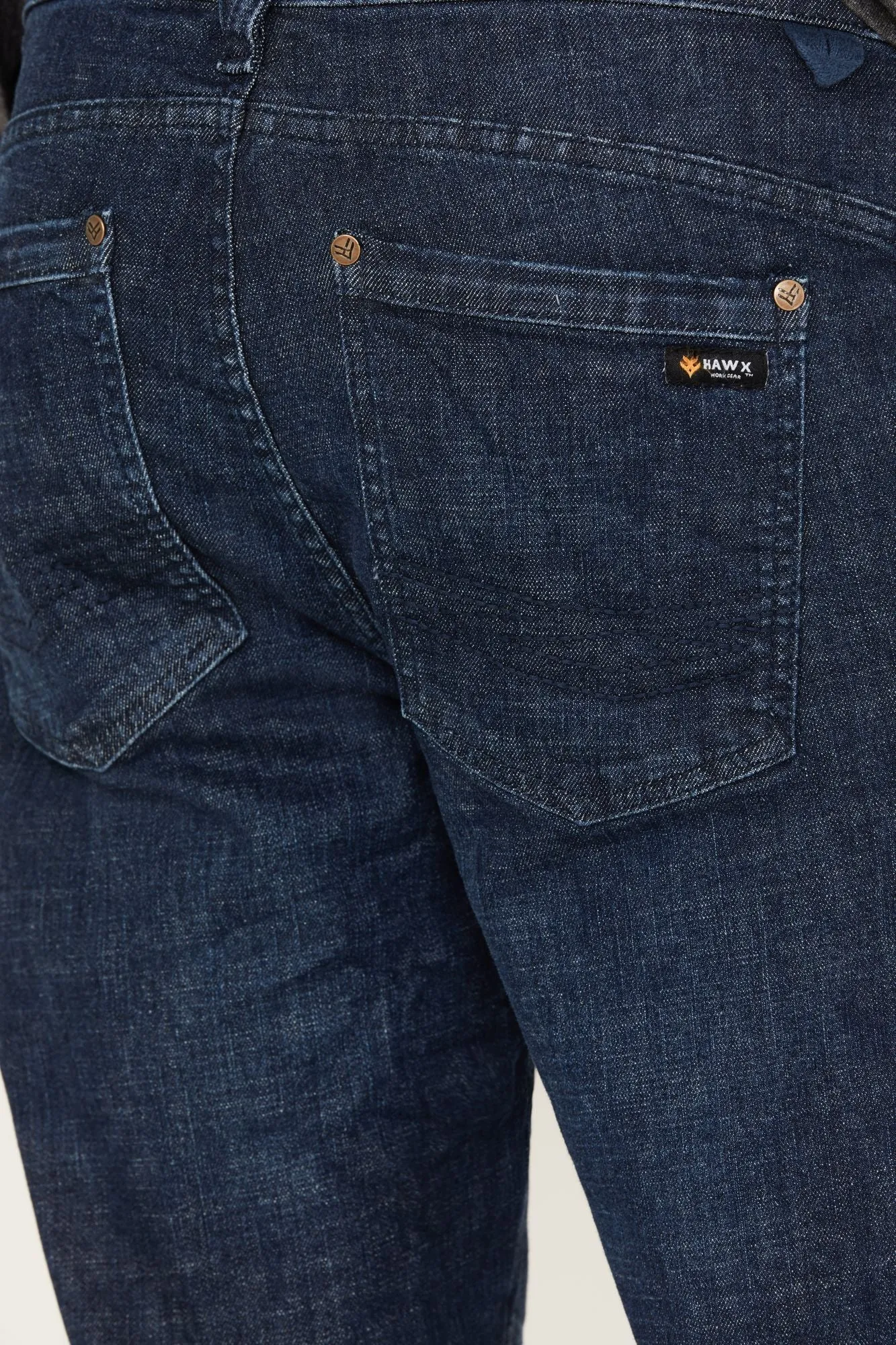 Washed Stretch Work Jeans