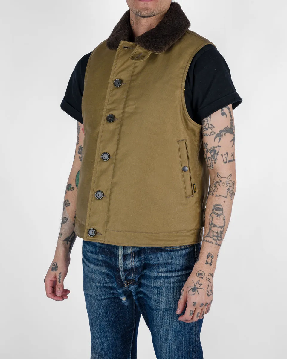 Whipcord N1 Deck Vest - Khaki
