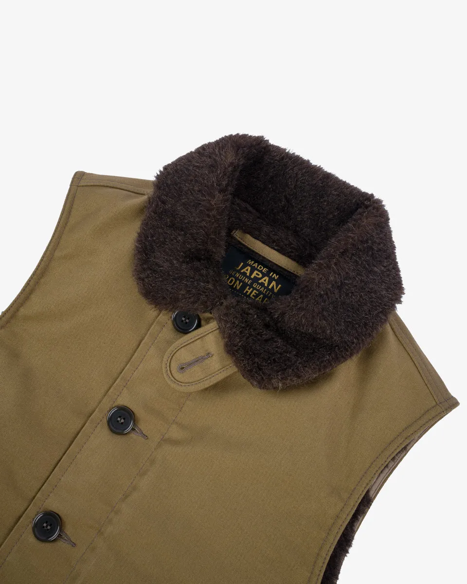 Whipcord N1 Deck Vest - Khaki