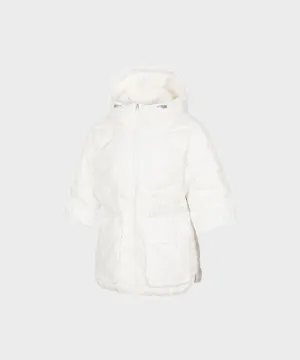 WideAngle: Co Waggle Half Sleeve Midi Down Jacket L - Off-White