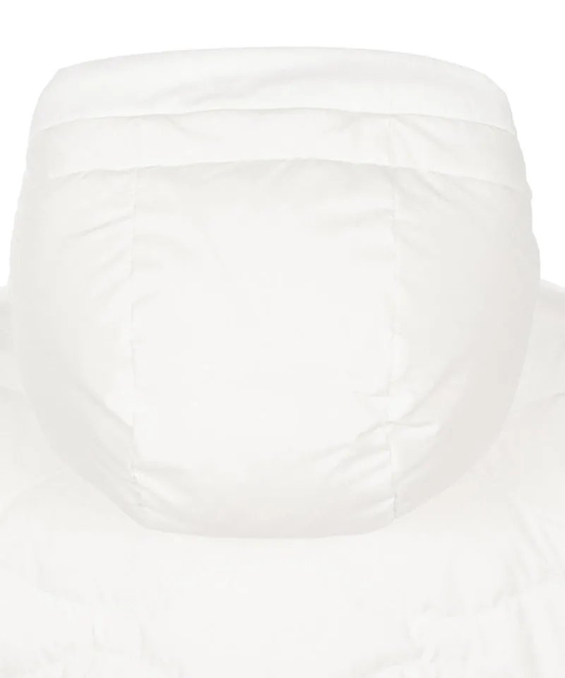 WideAngle: Co Waggle Half Sleeve Midi Down Jacket L - Off-White