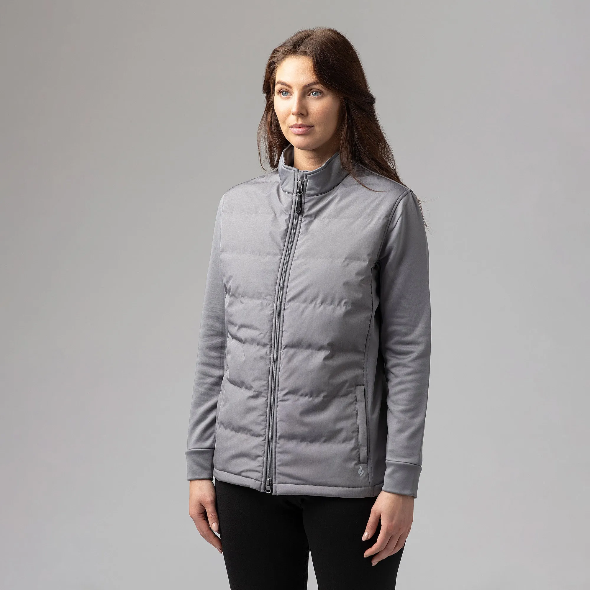 Winter Insulated Women's Hybrid Jacket | Fleece-Lined Waterproof Coat