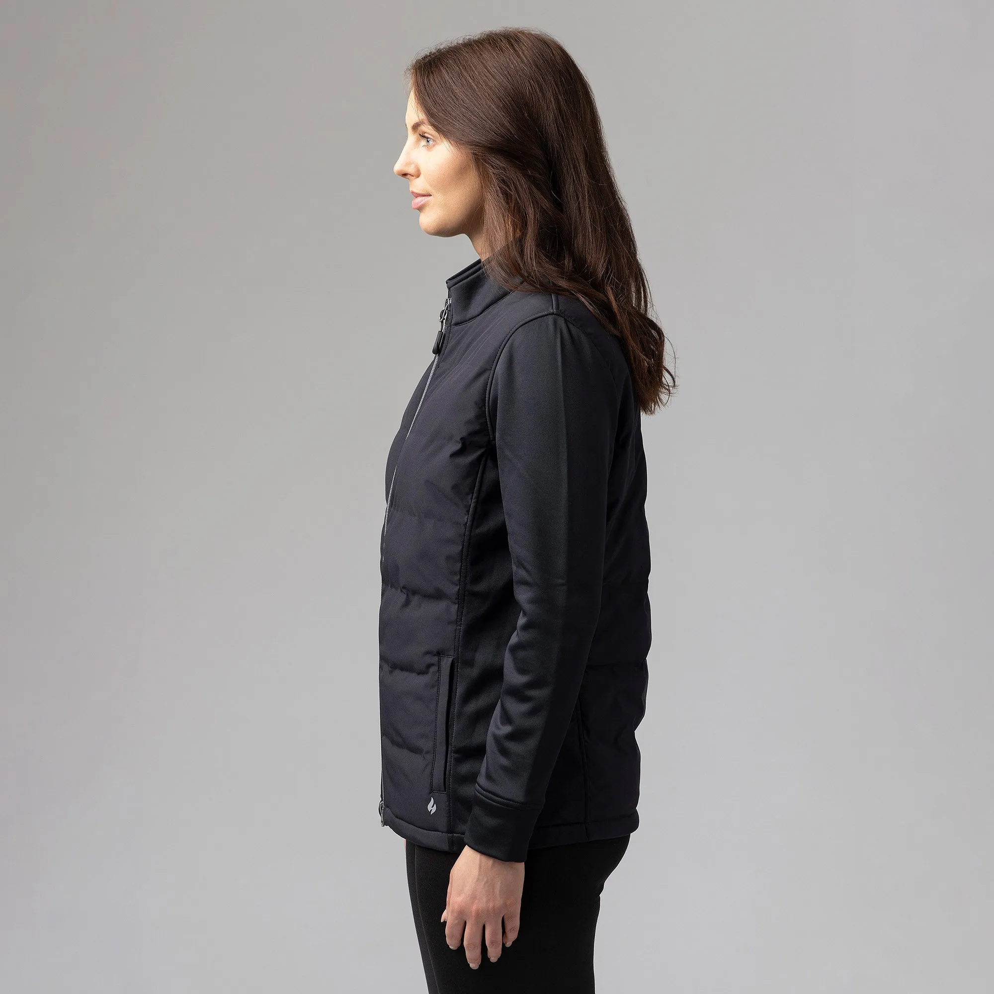 Winter Insulated Women's Hybrid Jacket | Fleece-Lined Waterproof Coat
