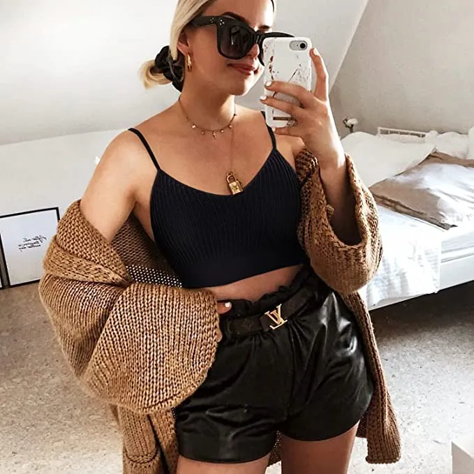 Women Padded Bralette Triangle Bra (S-L)