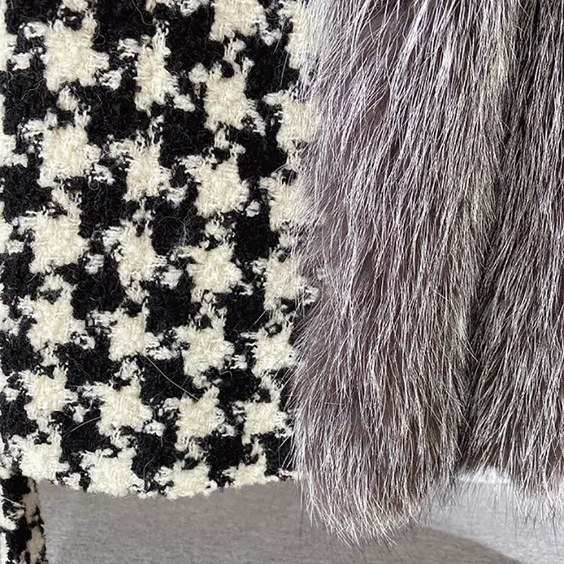 Women Winter Fashion Real Fox Fur Gilets Luxury Warm Vests Waistcoat