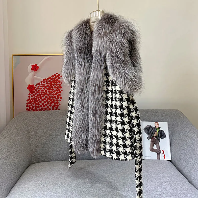Women Winter Fashion Real Fox Fur Gilets Luxury Warm Vests Waistcoat