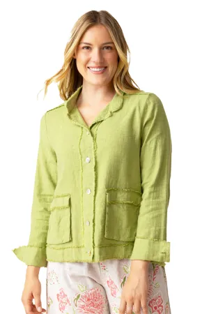 Women's Habitat Linen Solid Summer Breeze Jkt Leaf