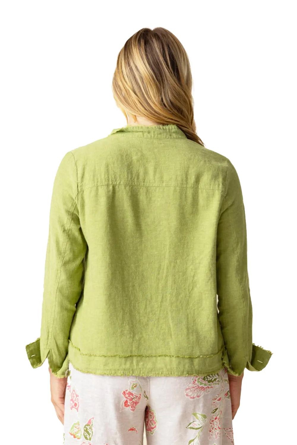 Women's Habitat Linen Solid Summer Breeze Jkt Leaf