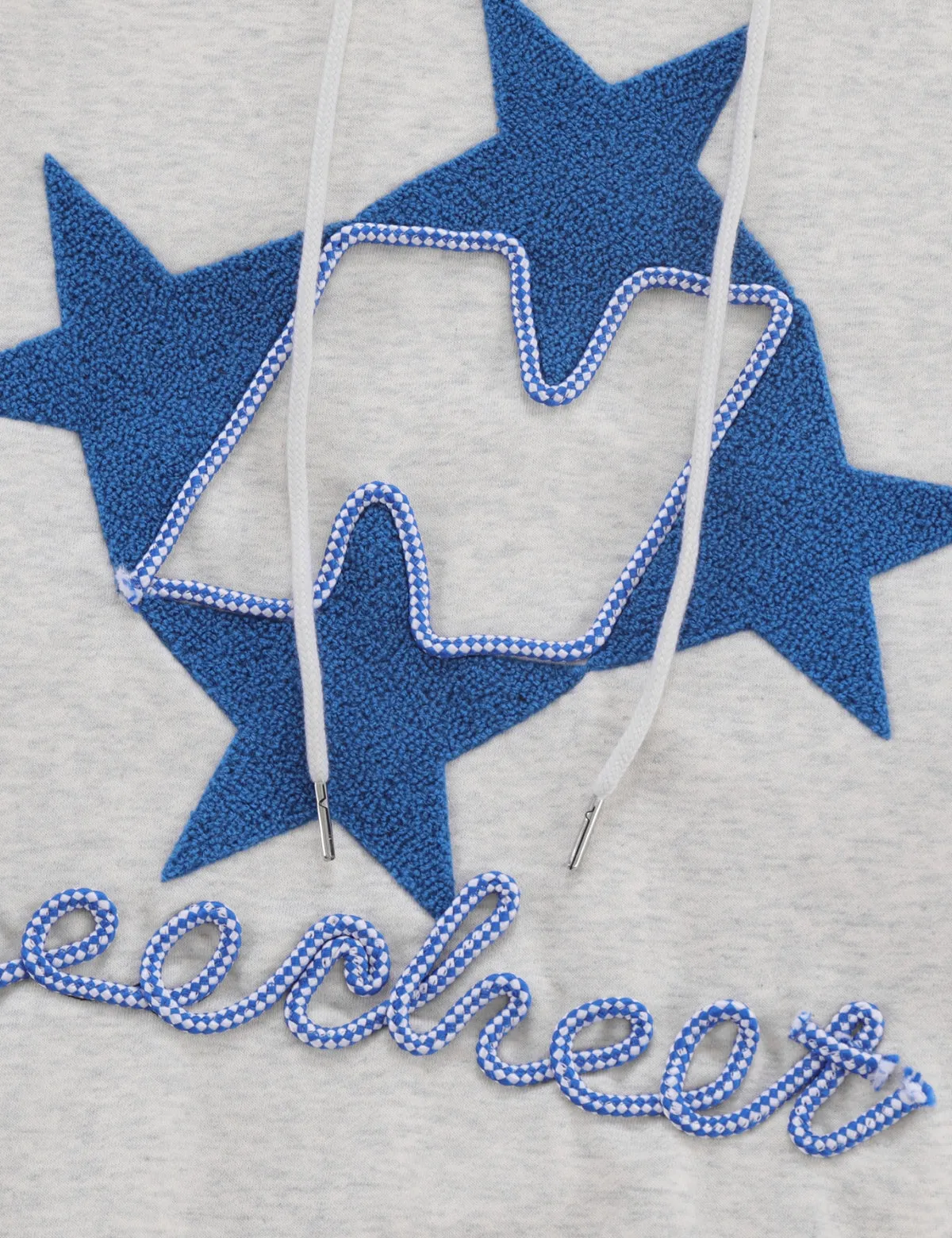 Women's Oversized Y2K Star Embroidered Graphic Hoodies Sweatshirt Casual Long Sleeve Loose Pullover Tops