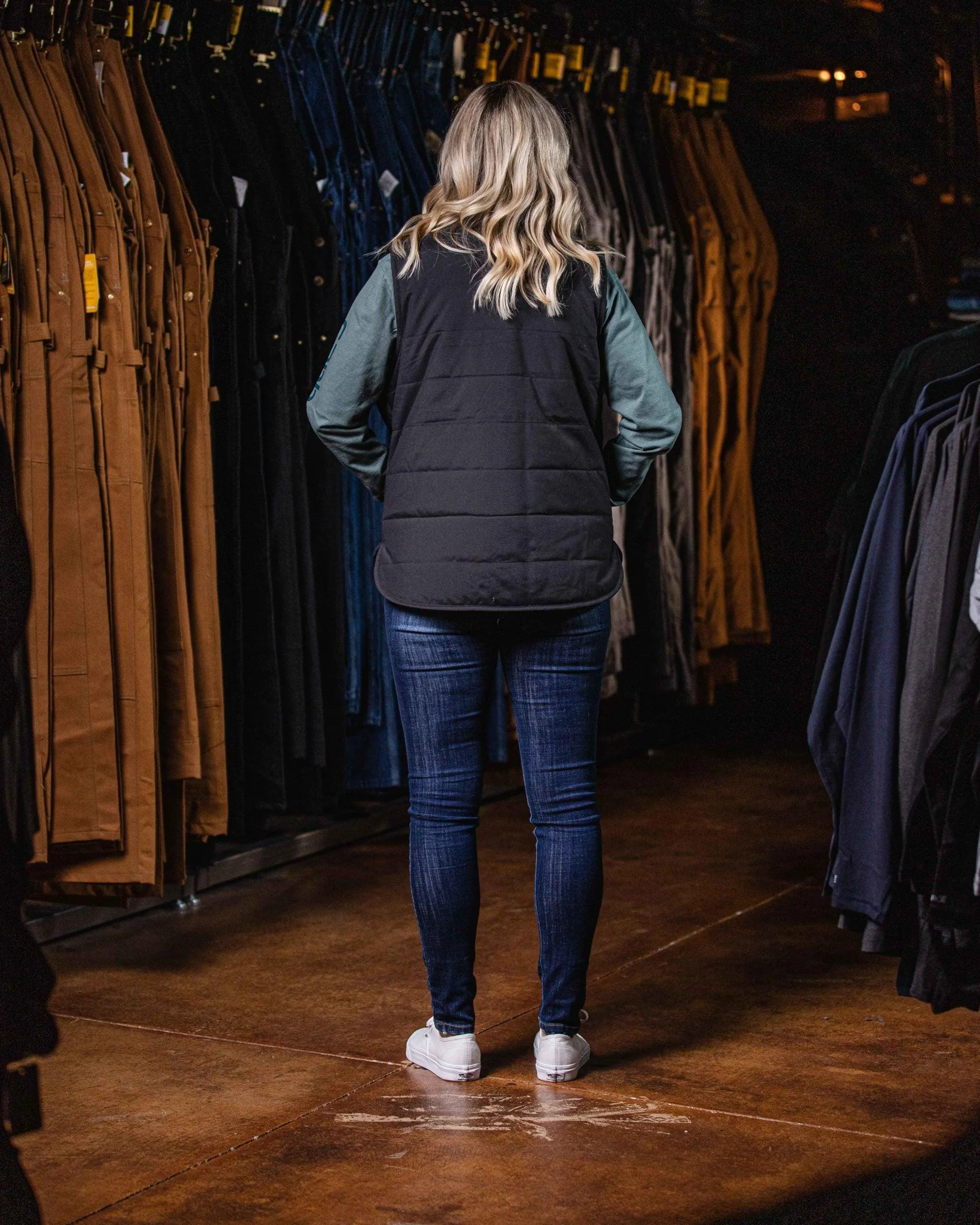 Women'S Utility Sherpa Vest (Black)