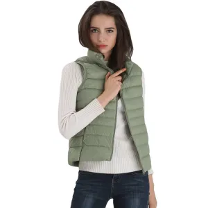 Women's Vest Ultra Light Down Vests Sleeveless Jacket Gilet
