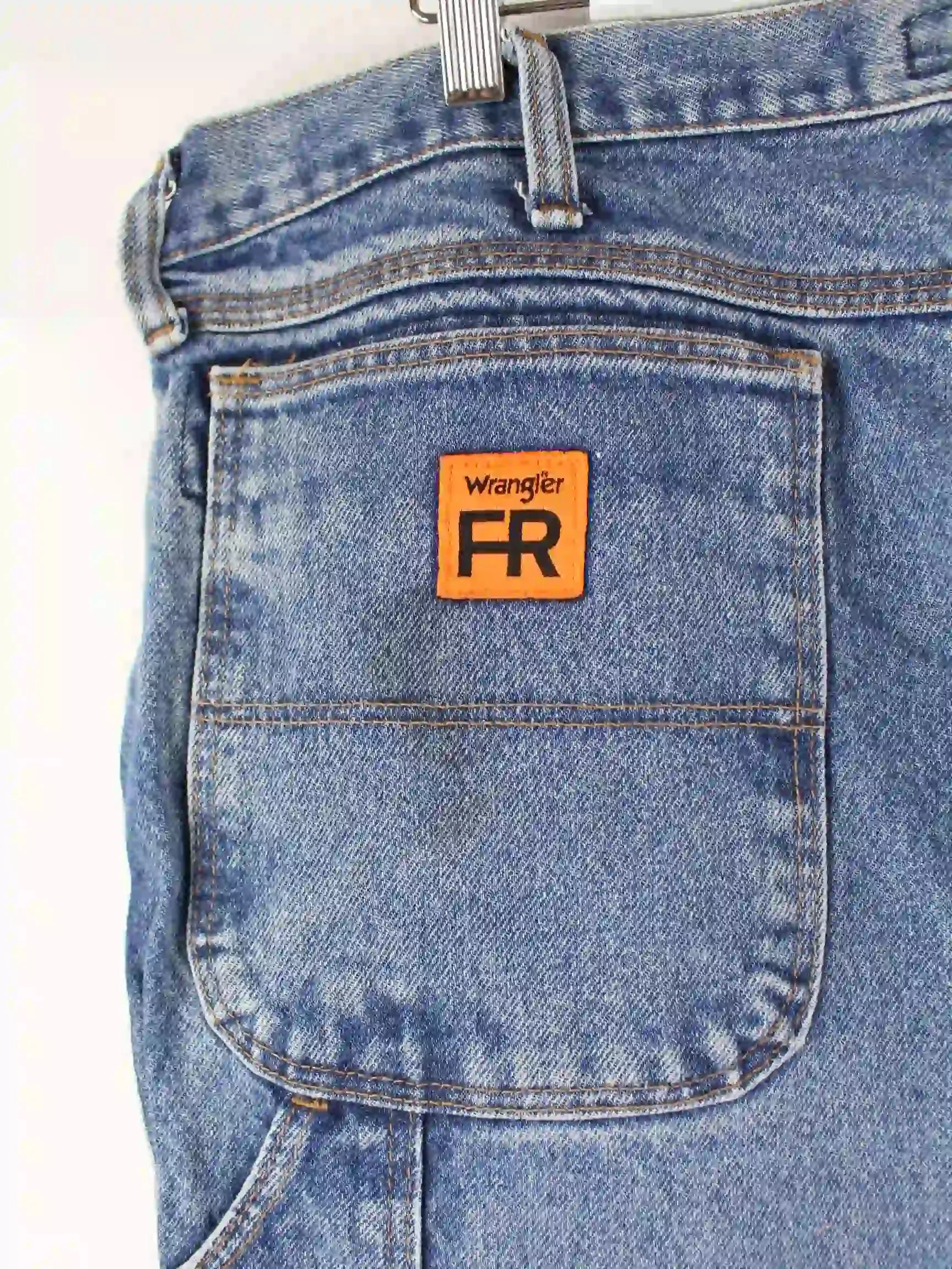 Wrangler FR 00s Rigged Workwear Carpenter Jeans Blau W42 L34